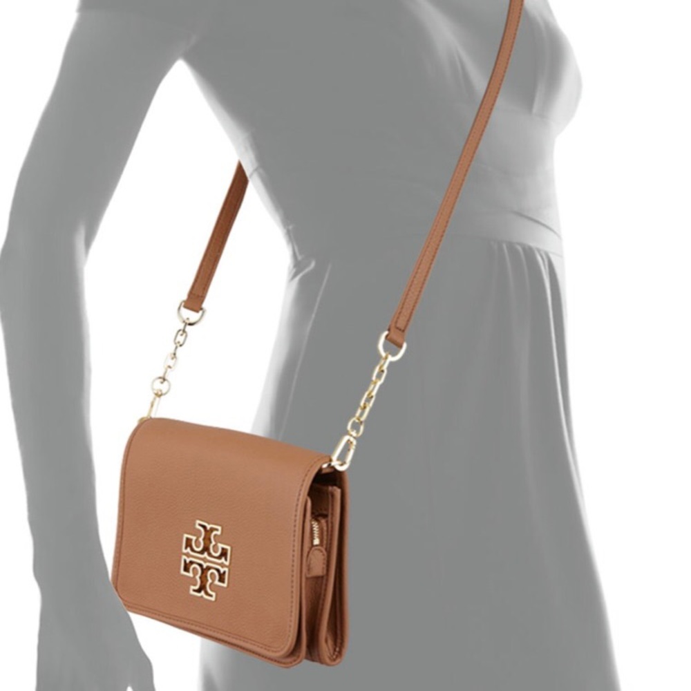 NWT Tory Burch Britton Tan Crossbody